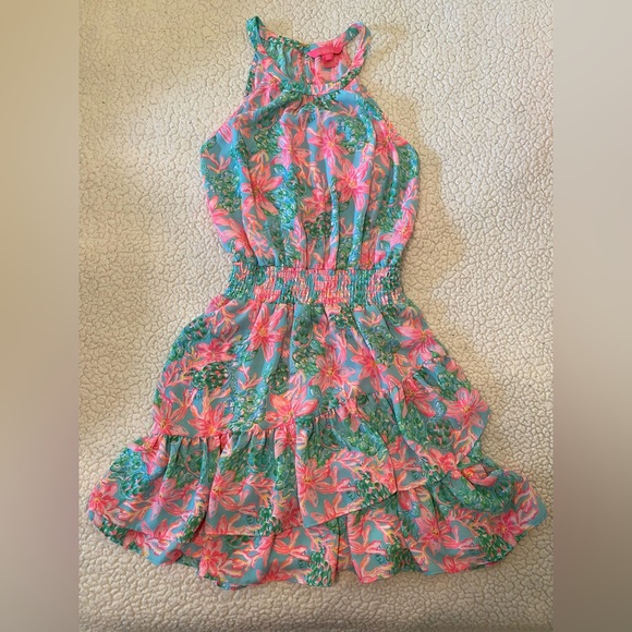 Lilly Pulitzer - Pamelyz Lileeze Dress - Surf Blue So Shellegant - Size: 2 - Picture 4 of 6